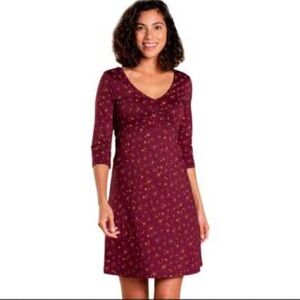 Toad&Co Windmere Long Sleeve Dress – Size M Athleisure Fit & Flare | Gorpcore